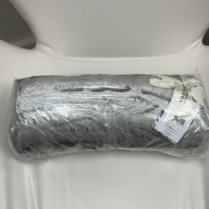 Sonoma Lavender Spa Bolster Roll Platinum Angora Grey Gray Silver Heatable NEW
